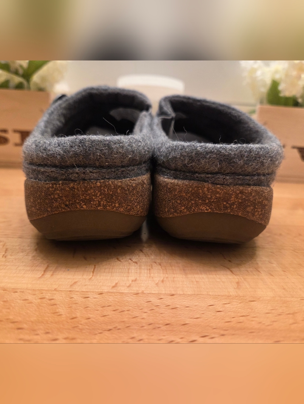 Aetrex Women's Libby Wool Clogs Comfort Shoes Gray Size 7 - Picture 4 of 9